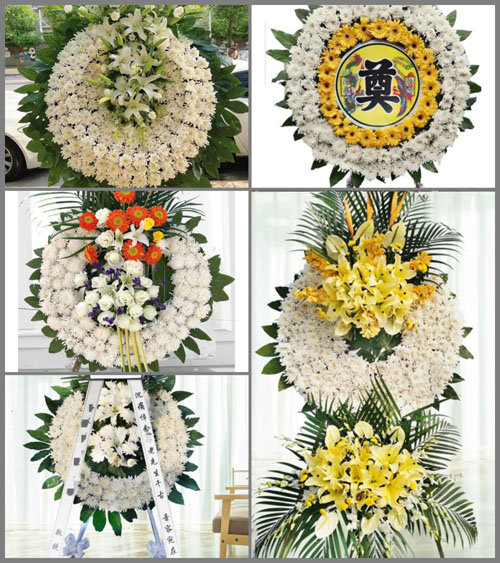 山西长治长子县宋村乡鲍村村花圈速递